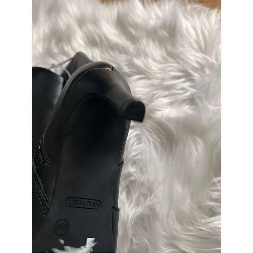Nine West Black booties western size 9.5 - Picture 3 of 6